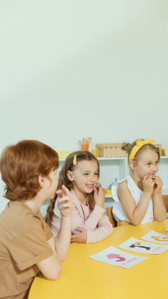 Children Sitting on the Chair