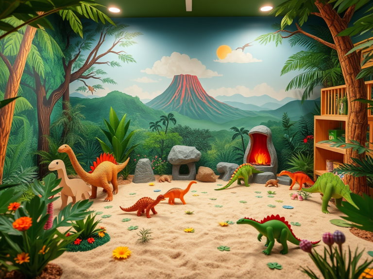 How to Create a Dinosaur Themed Play Area